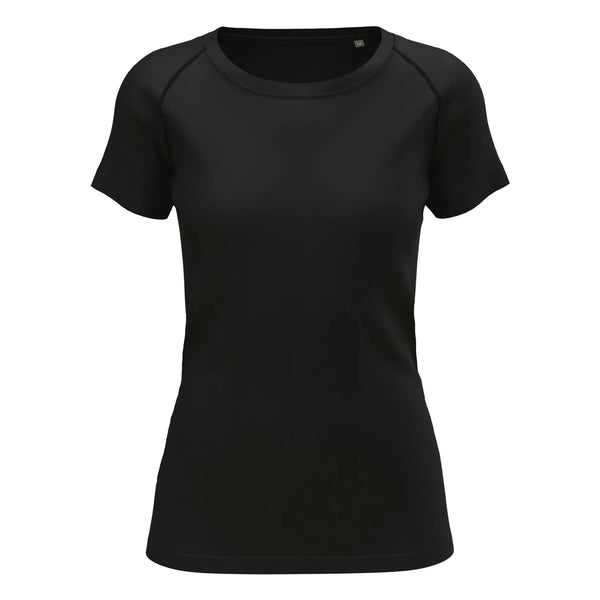 T-shirt Seamless Sports-t nero / XS - personalizzabile con logo