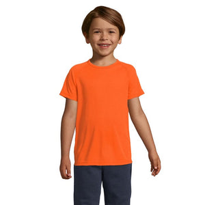 T-Shirt Sporty Kids  140G arancione / XL - personalizzabile con logo