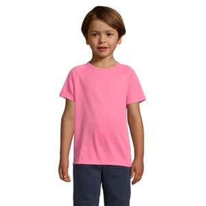 T-Shirt Sporty Kids  140G fucsia / XL - personalizzabile con logo
