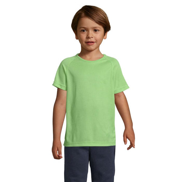 T-Shirt Sporty Kids  140G verde calce / XL - personalizzabile con logo