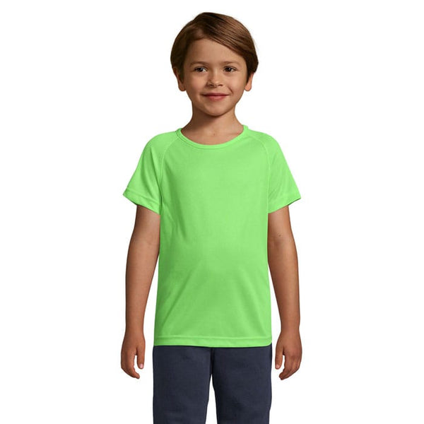 T-Shirt Sporty Kids  140G Verde Fluo / XL - personalizzabile con logo