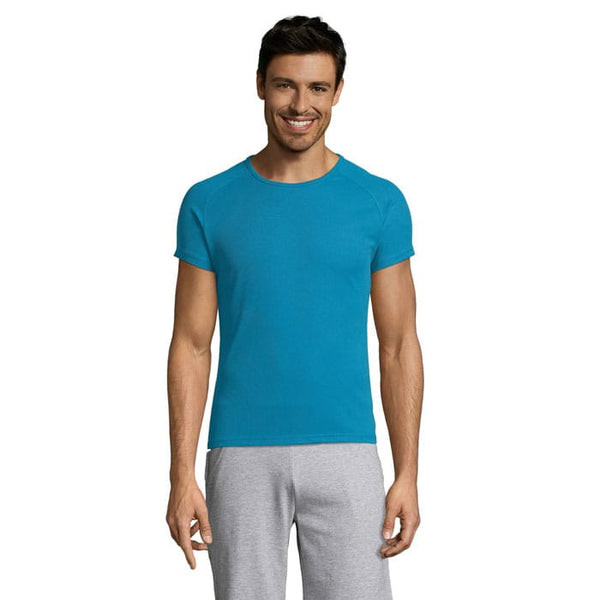 T-Shirt  Sporty Uomo azzurro / XXS - personalizzabile con logo