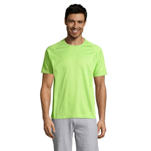 T-Shirt  Sporty Uomo verde calce / XXS - personalizzabile con logo