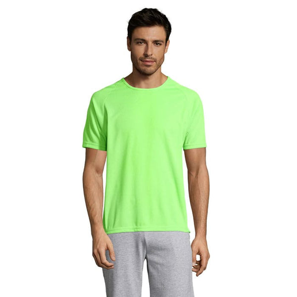 T-Shirt  Sporty Uomo Verde Fluo / XXS - personalizzabile con logo