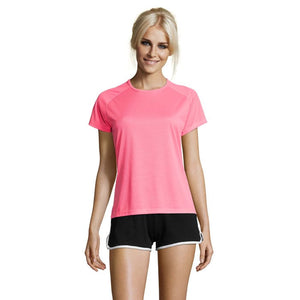T-Shirt Sporty Women   140G fucsia / XS - personalizzabile con logo