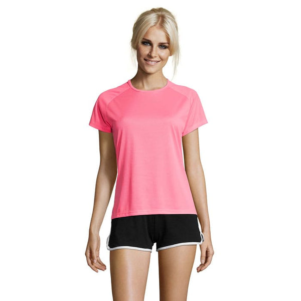 T-Shirt Sporty Women   140G fucsia / XS - personalizzabile con logo