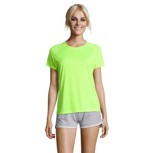 T-Shirt Sporty Women   140G giallo / XS - personalizzabile con logo