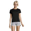 T-Shirt Sporty Women   140G Nero / XS - personalizzabile con logo