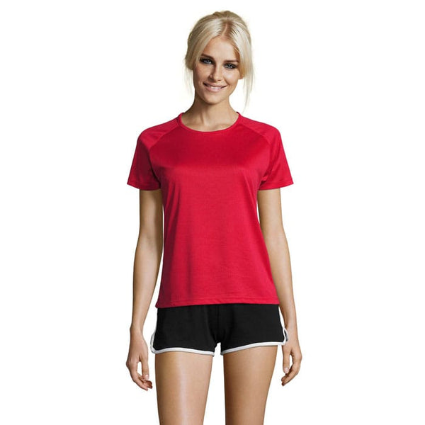 T-Shirt Sporty Women   140G Rosso / XS - personalizzabile con logo