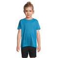 T-Shirt Sprint Kids Sports Aqua / L - personalizzabile con logo