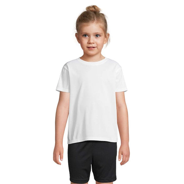 T-Shirt Sprint Kids Sports Bianco / L - personalizzabile con logo