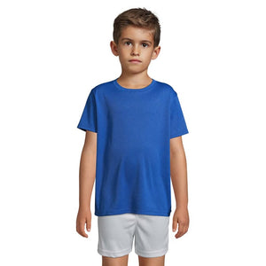 T-Shirt Sprint Kids Sports Blu Royal / L - personalizzabile con logo