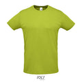 T-Shirt Sprint Uni  130G verde calce / XXS - personalizzabile con logo