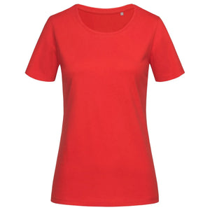 T-shirt Stedman® Lux Women rosso / XS - personalizzabile con logo