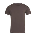T-shirt Stretch-t marrone / S - personalizzabile con logo