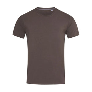 T-shirt Stretch-t marrone / S - personalizzabile con logo