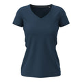 T-shirt Stretch-t V-neck Women navy blue / XS - personalizzabile con logo