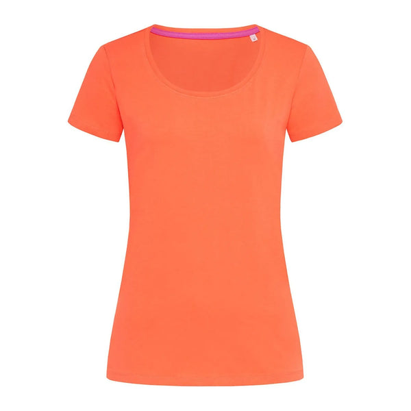 T-shirt Stretch-t Women arancione / S - personalizzabile con logo