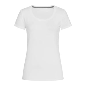 T-shirt Stretch-t Women bianco / S - personalizzabile con logo