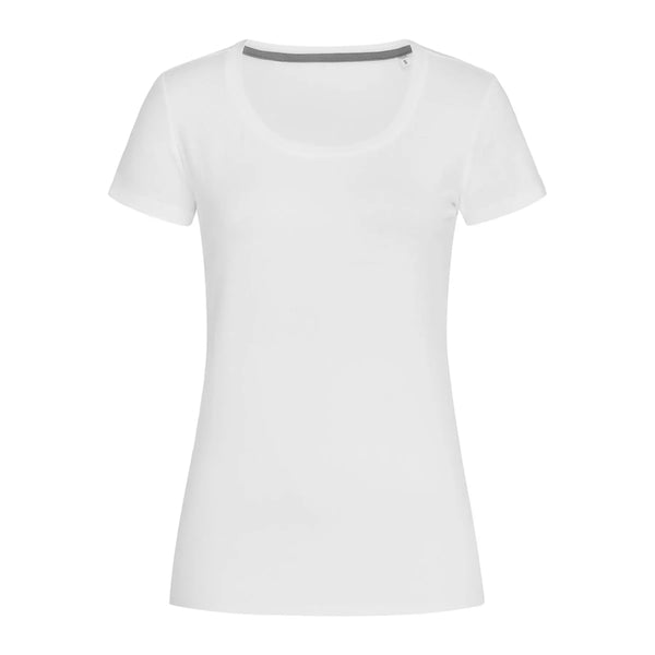 T-shirt Stretch-t Women bianco / S - personalizzabile con logo