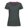 T-shirt Stretch-t Women grigio / S - personalizzabile con logo