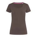 T-shirt Stretch-t Women marrone / S - personalizzabile con logo