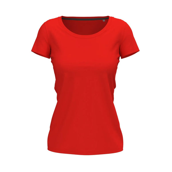 T-shirt Stretch-t Women rosso / S - personalizzabile con logo