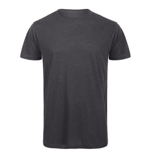 T-shirt T-shirt Inspire Slub T Uomo grigio / S - personalizzabile con logo