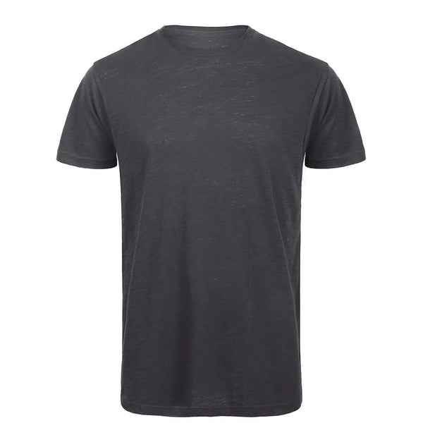 T-shirt T-shirt Inspire Slub T Uomo grigio / S - personalizzabile con logo