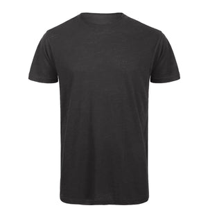 T-shirt T-shirt Inspire Slub T Uomo nero / S - personalizzabile con logo