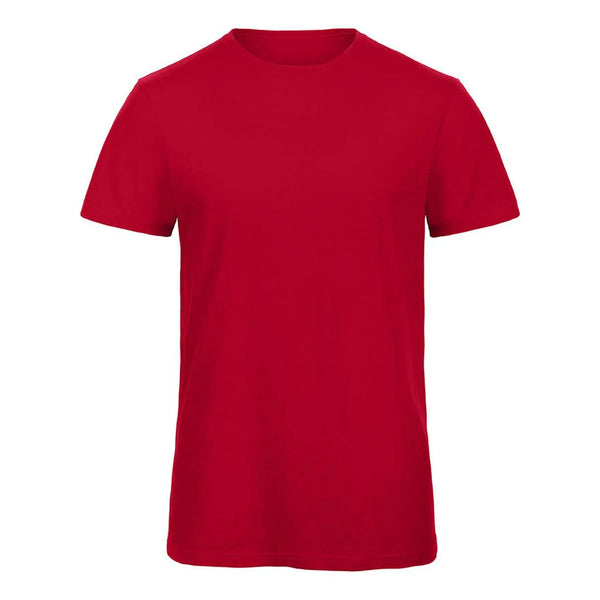 T-shirt T-shirt Inspire Slub T Uomo rosso / S - personalizzabile con logo