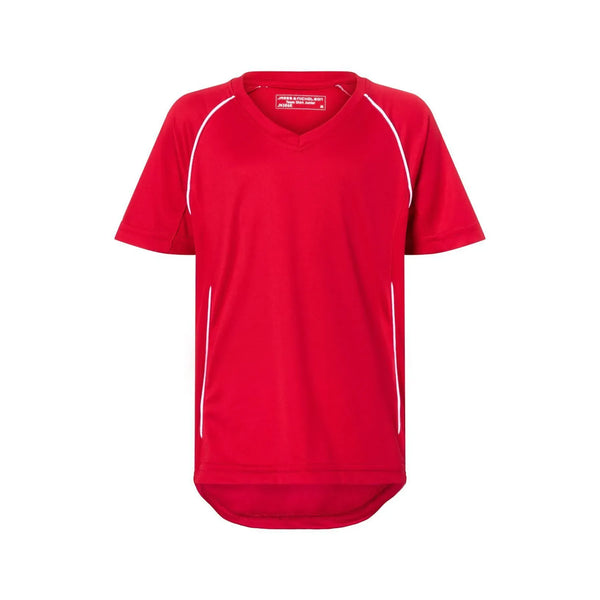 T-shirt Team Shirt Junior rosso / XS - personalizzabile con logo