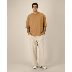 T Shirt Unisex Boxy In Cotone Riciclato Hypster beige / XXS - personalizzabile con logo
