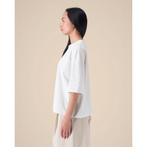 T Shirt Unisex Boxy In Cotone Riciclato Hypster - personalizzabile con logo