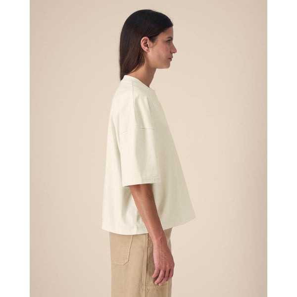 T Shirt Unisex Boxy In Cotone Riciclato Hypster - personalizzabile con logo