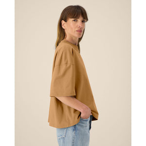 T Shirt Unisex Boxy In Cotone Riciclato Hypster - personalizzabile con logo