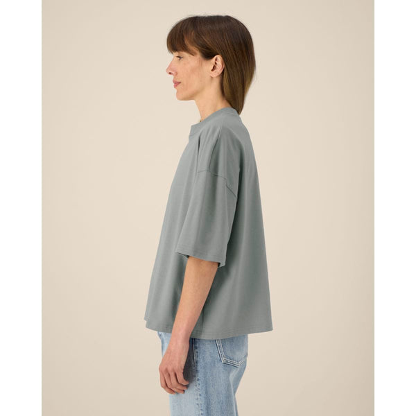T Shirt Unisex Boxy In Cotone Riciclato Hypster - personalizzabile con logo
