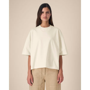 T Shirt Unisex Boxy In Cotone Riciclato Hypster - personalizzabile con logo