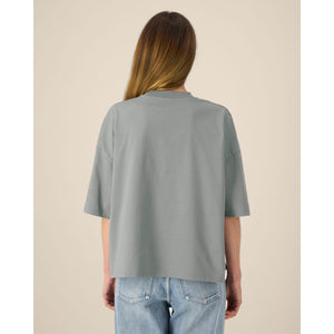 T Shirt Unisex Boxy In Cotone Riciclato Hypster - personalizzabile con logo