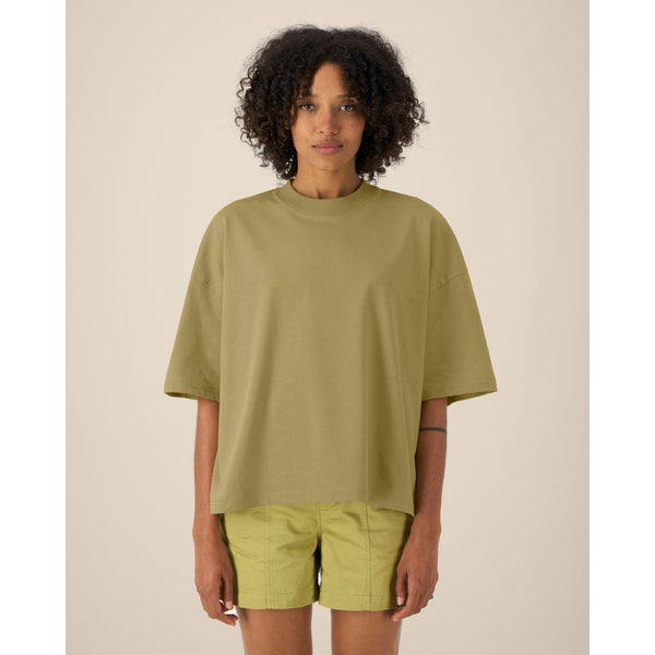 T Shirt Unisex Boxy In Cotone Riciclato Hypster - personalizzabile con logo