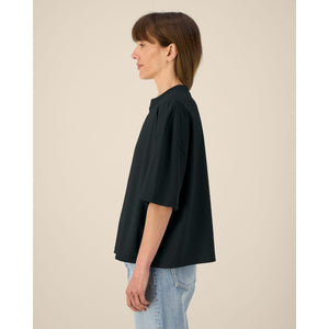 T Shirt Unisex Boxy In Cotone Riciclato Hypster - personalizzabile con logo
