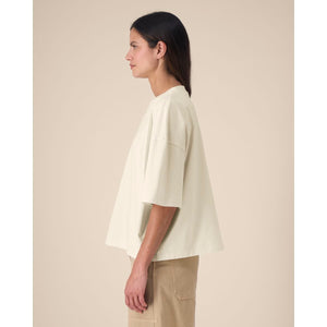T Shirt Unisex Boxy In Cotone Riciclato Hypster - personalizzabile con logo