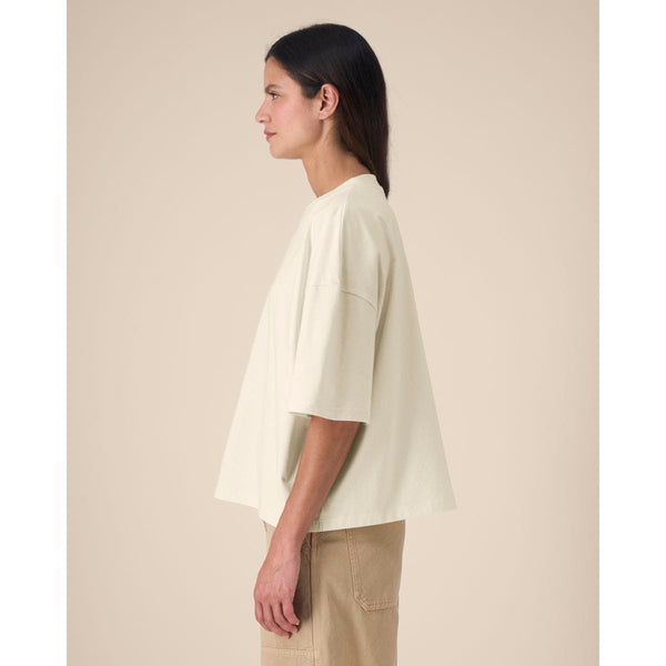 T Shirt Unisex Boxy In Cotone Riciclato Hypster - personalizzabile con logo