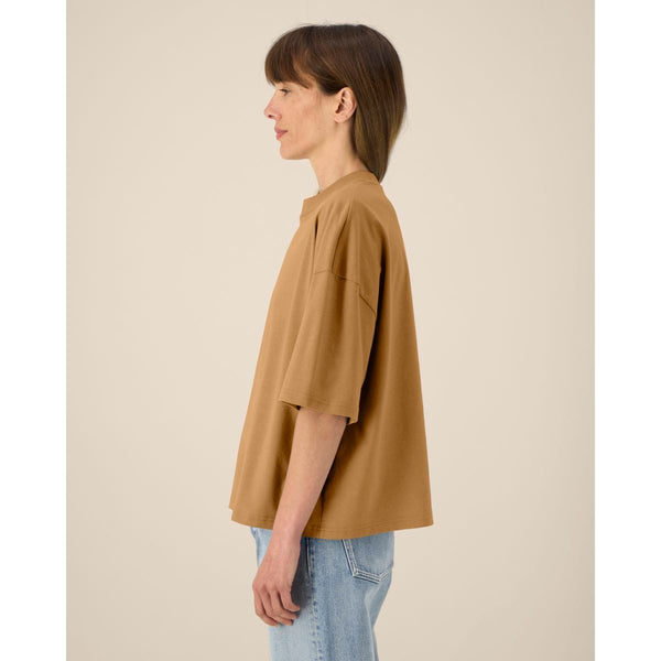T Shirt Unisex Boxy In Cotone Riciclato Hypster - personalizzabile con logo