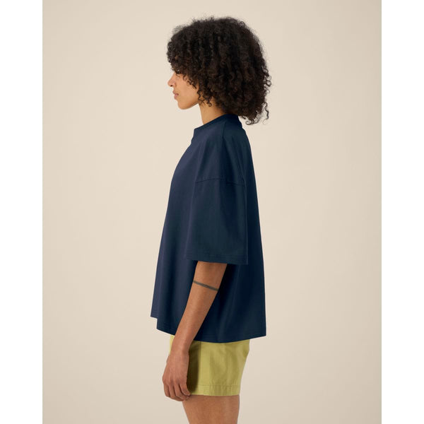 T Shirt Unisex Boxy In Cotone Riciclato Hypster - personalizzabile con logo