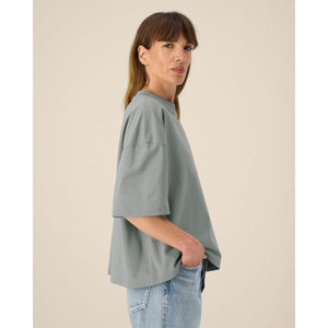 T Shirt Unisex Boxy In Cotone Riciclato Hypster - personalizzabile con logo