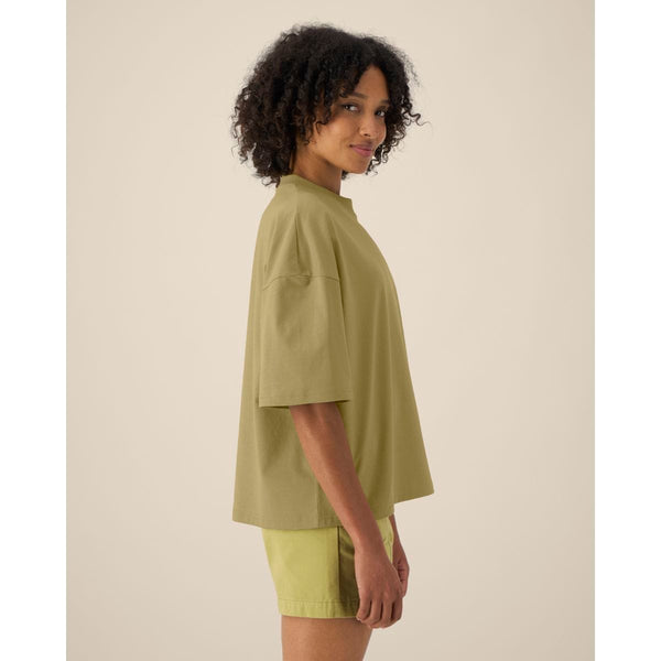 T Shirt Unisex Boxy In Cotone Riciclato Hypster - personalizzabile con logo