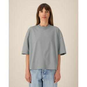 T Shirt Unisex Boxy In Cotone Riciclato Hypster - personalizzabile con logo