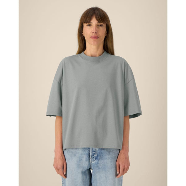 T Shirt Unisex Boxy In Cotone Riciclato Hypster - personalizzabile con logo