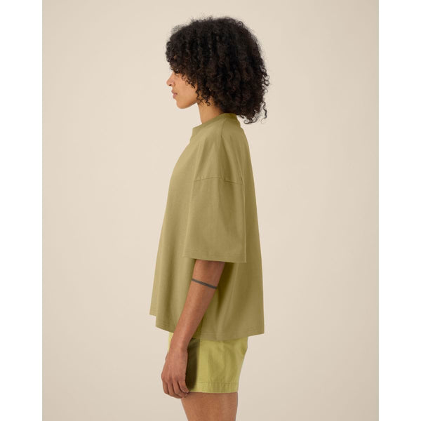 T Shirt Unisex Boxy In Cotone Riciclato Hypster - personalizzabile con logo